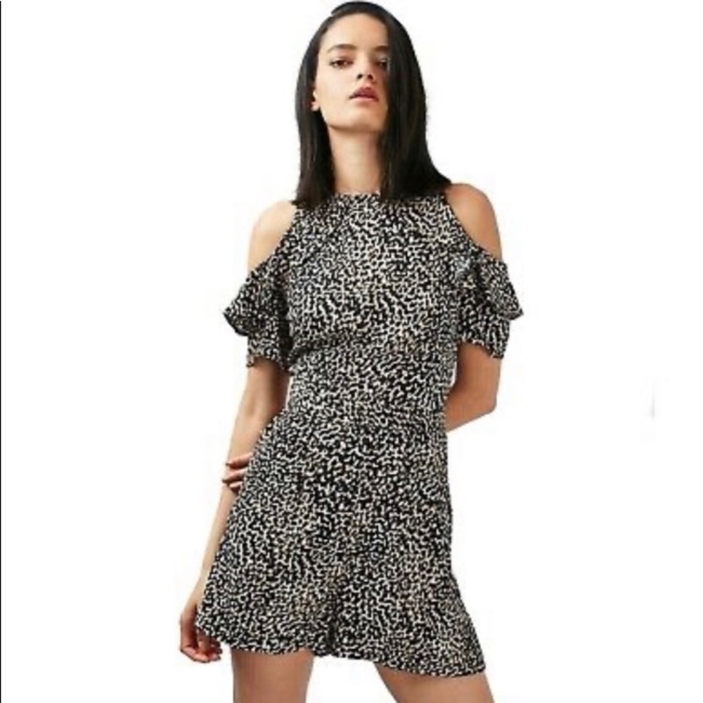 TOPSHOP Animal Print Romper sz 8